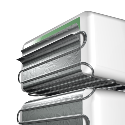 Aluminum wrap-around insulation