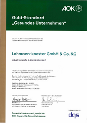 AOK Gold Zertifikat Lohmann-koester 2025.pdf